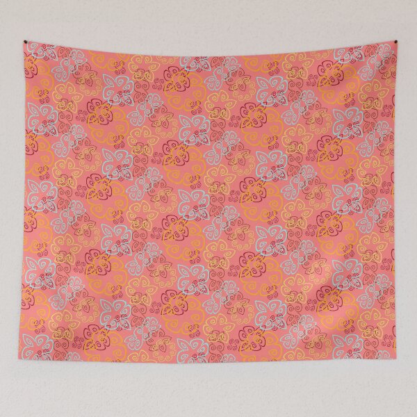 Item preview, Sunspot 3 on Blush Pink Half-drop Repeat 5748 designed and sold by Art in My Loft.