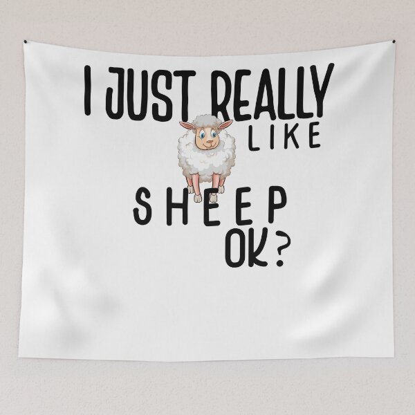 Item preview, I Just Really Like Sheep, Ok? Herdwick Sheep Landscape,funny sheep gift sister designed and sold by CHOOSEYOURS SHOP.