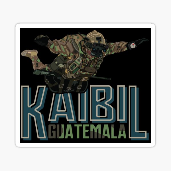 "Kaibil Guatemalan Army Paratrooper 2182" Sticker for Sale by Rare