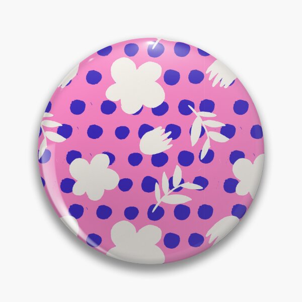 Item preview, Pink Dots and Flowers designed and sold by finchleydesigns.