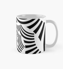 Swirly Graphic Black and White Mug