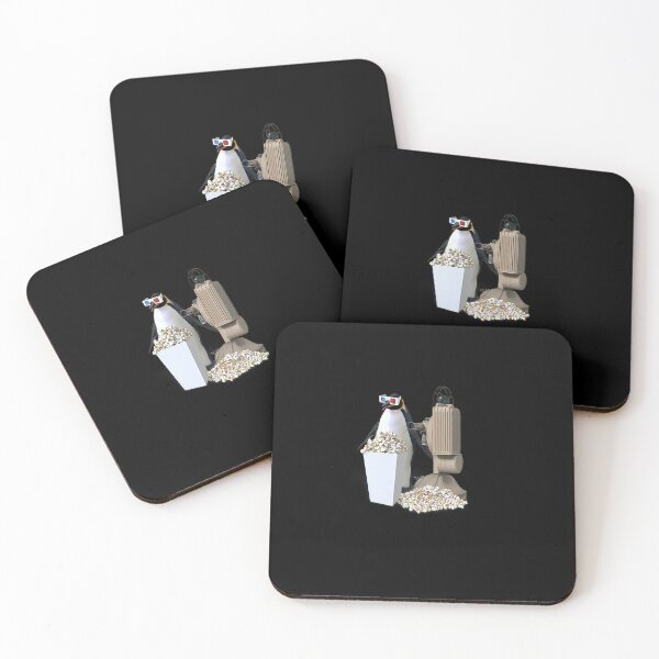 Item preview, Cartoon Penguin At Movie Night designed and sold by sbachstroem.