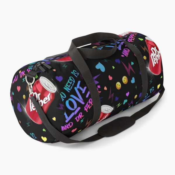 Item preview, All You Need is Love and Dr. Pepper!  Retro 80s inspired design with hand drawn soda can emojis & hearts designed and sold by MunsyArt.