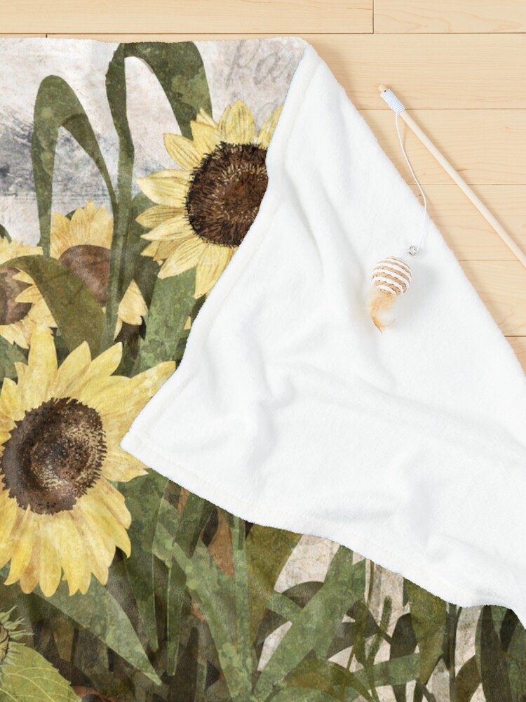 Thumbnail 3 of 6, Pet Blanket, There's A Ghost in the Sunflower Field Again... designed and sold by katherineblower.