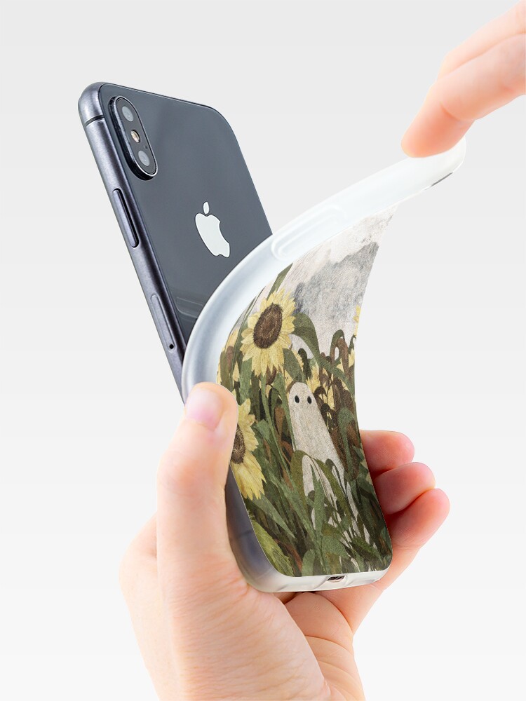 Alternate view of There's A Ghost in the Sunflower Field Again... iPhone Case