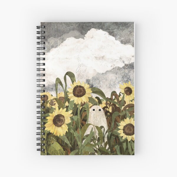 There's A Ghost in the Sunflower Field Again... Spiral Notebook