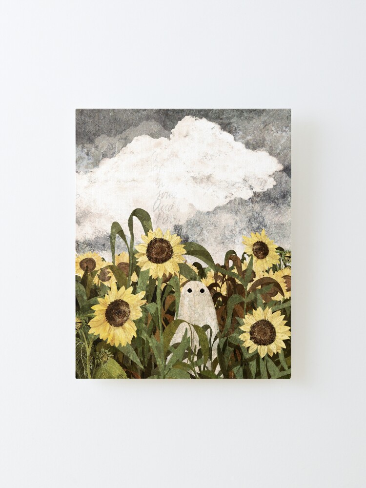Alternate view of There's A Ghost in the Sunflower Field Again... Mounted Print