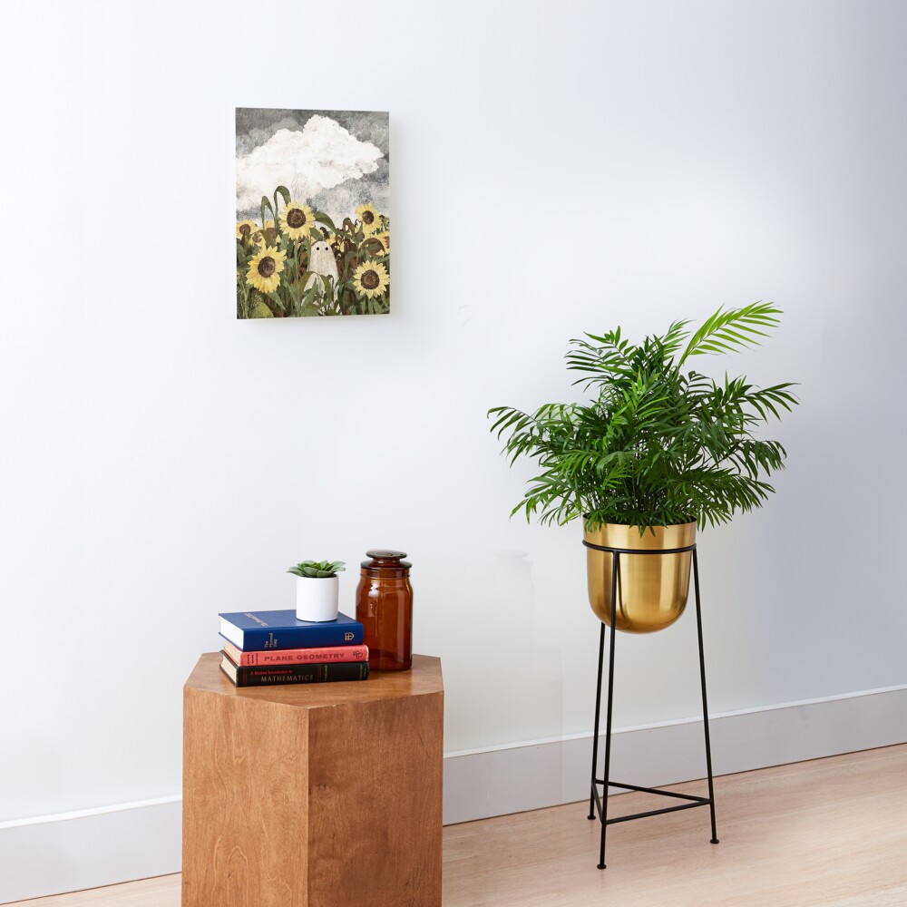 There's A Ghost in the Sunflower Field Again... Mounted Print