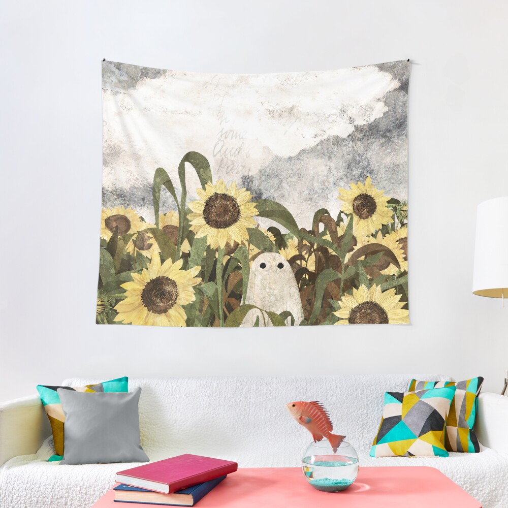 There's A Ghost in the Sunflower Field Again... Tapestry
