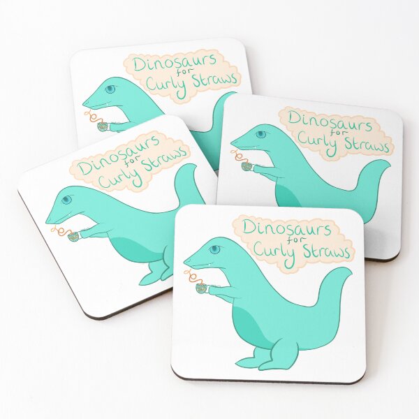 Item preview, Dinosaurs for Curly Straws designed and sold by FloppyBunnie.