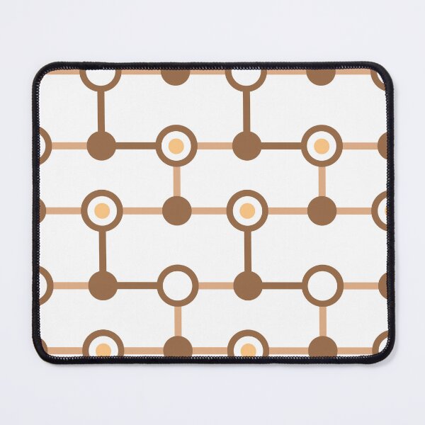 Item preview, Brown Circle Link Geometric Pattern designed and sold by Moyanana.