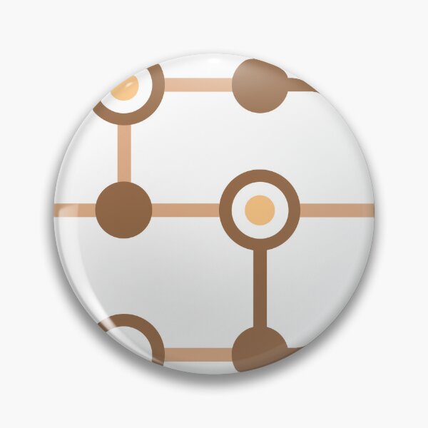 Item preview, Brown Circle Link Geometric Pattern designed and sold by Moyanana.