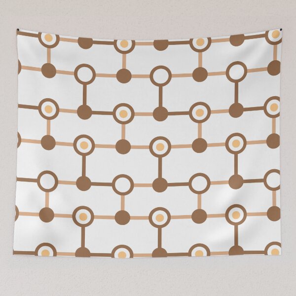 Item preview, Brown Circle Link Geometric Pattern designed and sold by Moyanana.