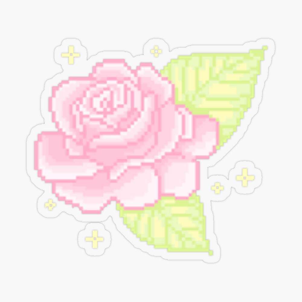 Free: Kawaii Pixel Kawaiipixel Pixelart Rose Pink Cute Tumblr - Rose Cute  Pixel Art 