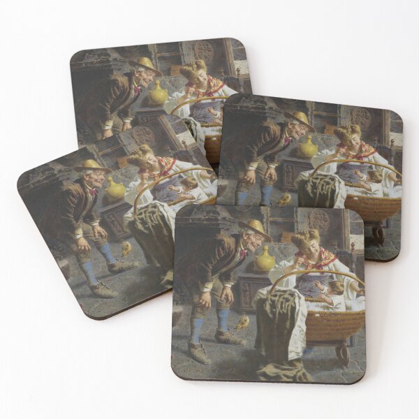 Item preview, The New Baby | Eugenio Zampighi | Italian Family Gathering Art designed and sold by CJET.