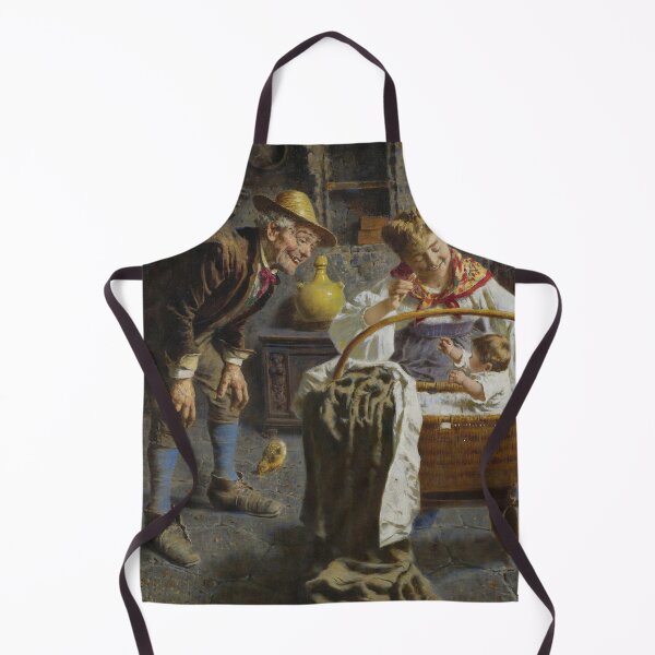 Item preview, The New Baby | Eugenio Zampighi | Italian Family Gathering Art designed and sold by CJET.