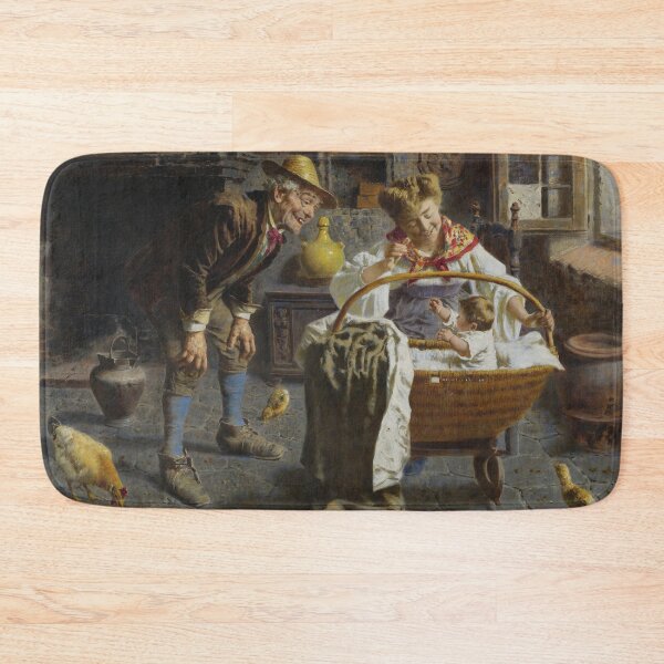 Item preview, The New Baby | Eugenio Zampighi | Italian Family Gathering Art designed and sold by CJET.