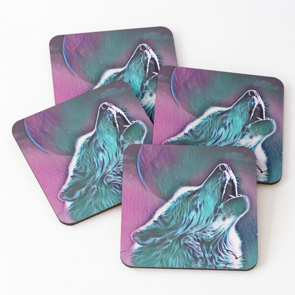 Item preview, Wolf howling at the Moon designed and sold by MerWishes.