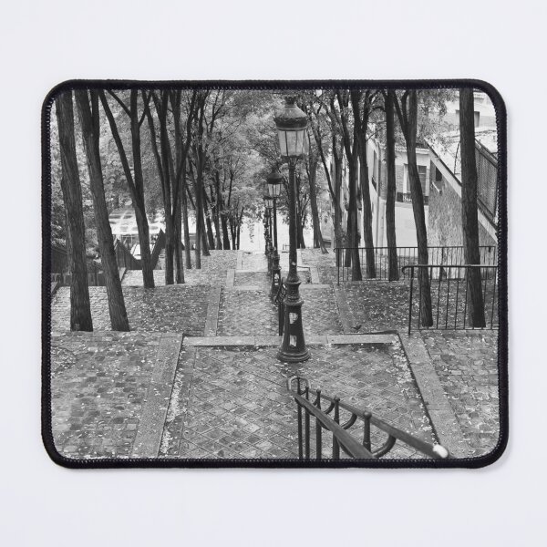 Item preview, Escalier - Montmartre - Paris Black and White designed and sold by Yannik Hay.