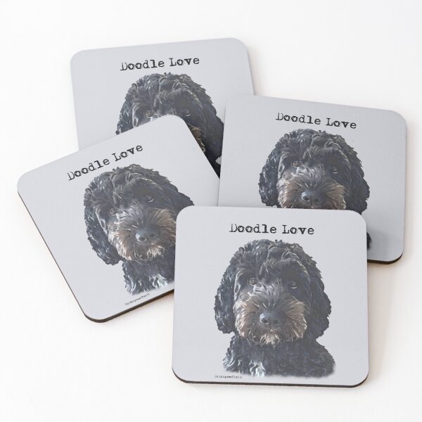 Item preview, Black Doodle Dog  designed and sold by Happy Dog Doodles.
