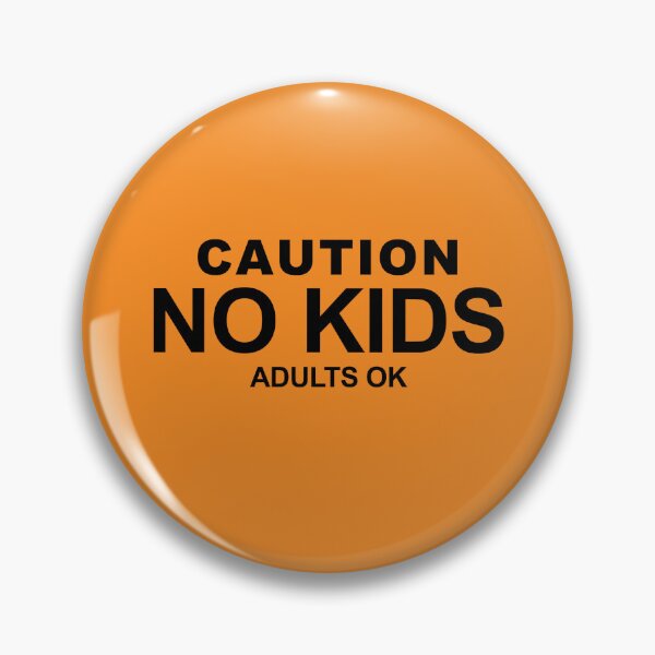 Item preview, Caution No Kids Color-Coded Orange Dog/Cat/Pet Bandana Scarf designed and sold by NorthMerchCo.