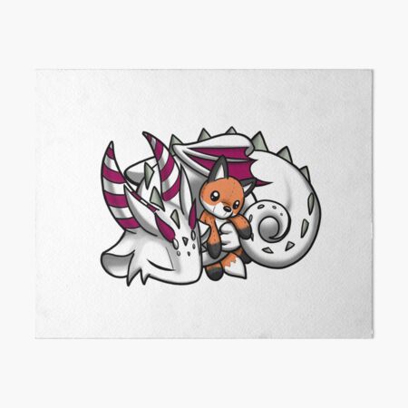 Item preview, Dragon with Fox Plushie designed and sold by Dragons and Beasties.