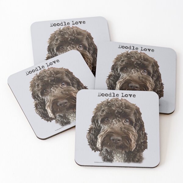 Item preview, Chocolate Brown Doodle Dog  designed and sold by Happy Dog Doodles.