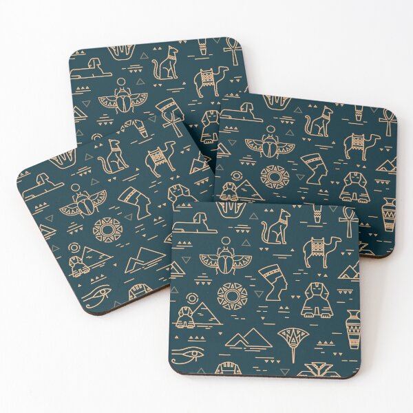Item preview, Ancient Egypt - Egyptian Hieroglyphics Pattern 2 designed and sold by SoccaTamam.