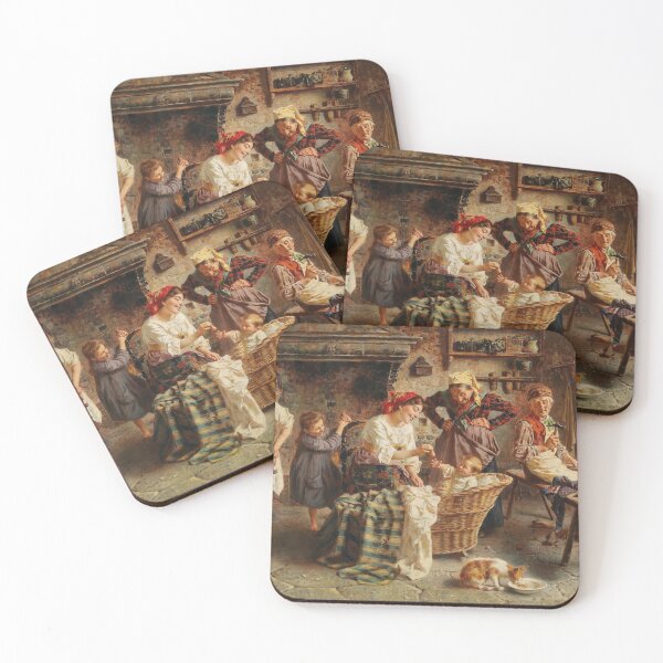 Item preview, A Happy Family | Eduardo Eugenio Zampighi | Italian Family Nursery Art designed and sold by CJET.