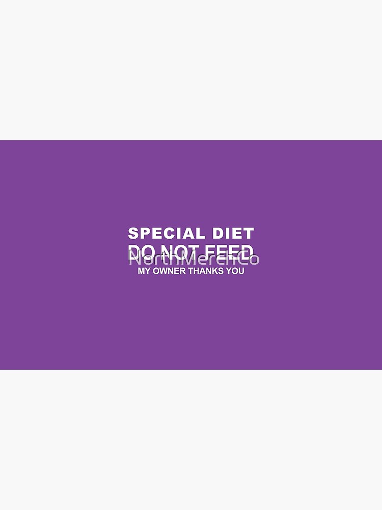 "Special Diet Do Not Feed ColorCoded Purple Dog/Cat/Pet Bandana Scarf" Pet Bandana for Sale by