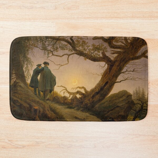 Item preview, Two Men Contemplating the Moon | Caspar David Friedrich | 1830 Romanticism Art designed and sold by CJET.