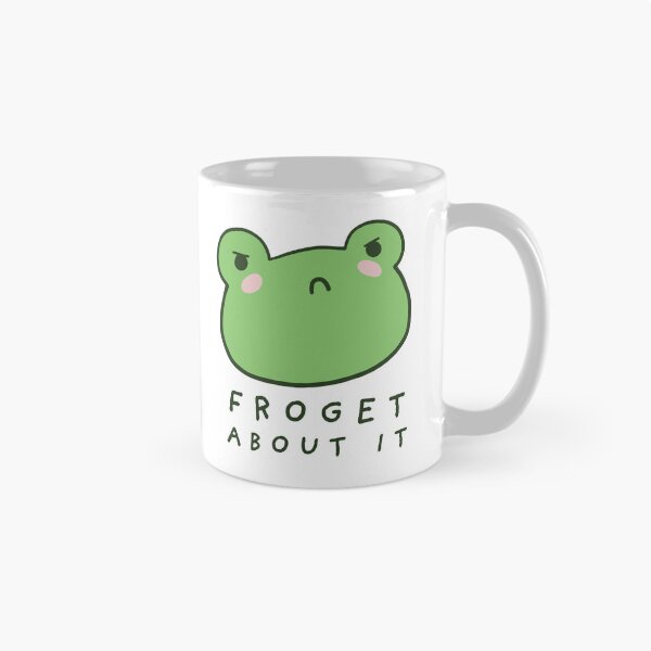 Item preview, Froget About It: Cute Grumpy Frog with a Funny Frogge Pun, Kawaii Froggy Face Meme, Sarcastic Italian "Forget About It" Saying designed and sold by MinistryOfFrogs.