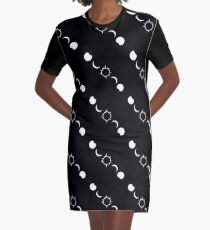 Solar Eclipse Graphic T-Shirt Dress