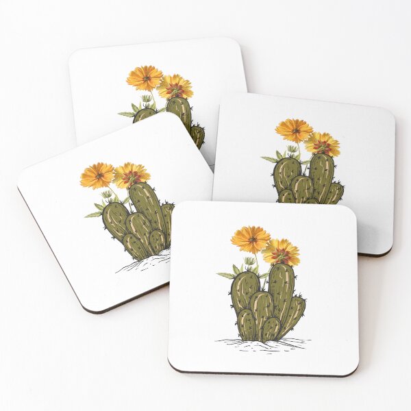 Item preview, Desert Cactus Yellow Flowers designed and sold by HappyLifeCreate.