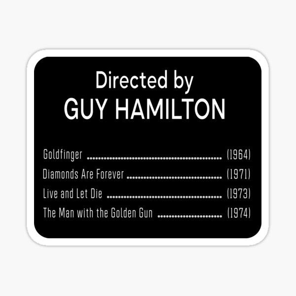 Directed by Guy Hamilton Sticker