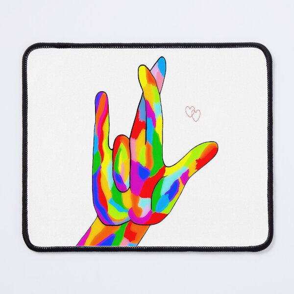 Item preview, ASL I Really Love You Bright Colors designed and sold by EloiseArt.
