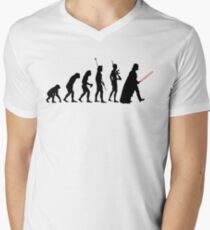 Dark side of Evolution Men's V-Neck T-Shirt