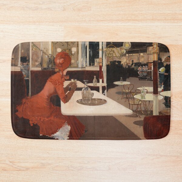 Item preview, In the Cafe | Fernand Lungren | 1884 Paris Cafe Art designed and sold by CJET.