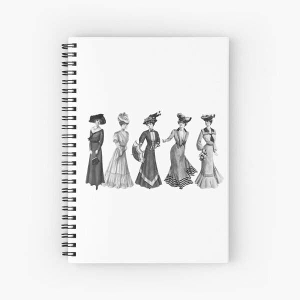 Edwardian Era: Period Costume Vintage Style Fashion Illustration Soft Cover  Journal, Diary, Notebook with Lined Pages