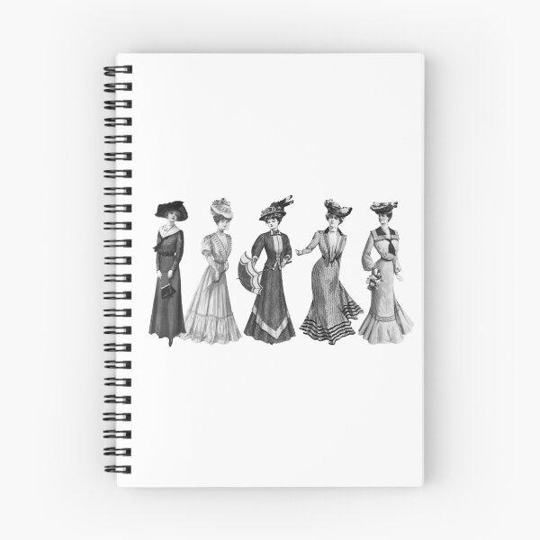 Item preview, 5 Edwardian Fashion Illustrations designed and sold by csfriedman.