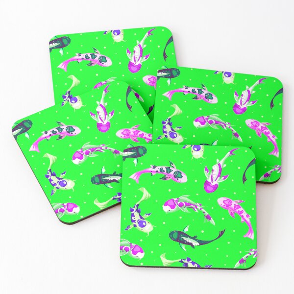Item preview, Japanese Style Koi Carps Pattern Japanese Fishes Kawaii Artwork designed and sold by SoccaTamam.