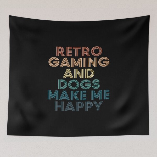 Item preview, Retro Gaming And Dogs Make Me Happy- Gift for Retro Gaming & Dogs Fans designed and sold by kindxinn.