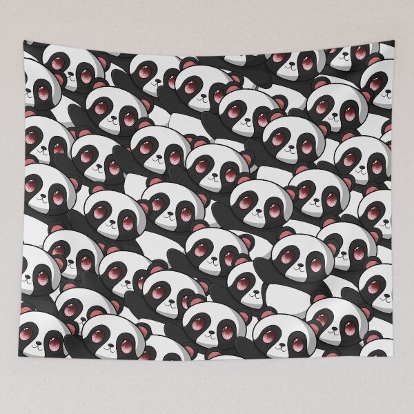 Item preview, Panda Waving Pattern Red Version designed and sold by NLDStudios.