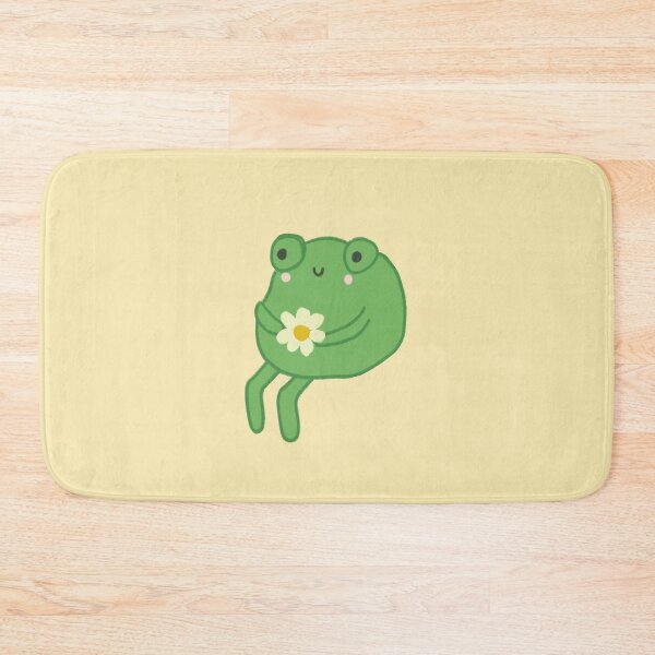Item preview, Frog Birthday Cake Meme: Cottagecore Aesthetic, Cute Frogge Sitting with Flower, Funny Sad Froggy designed and sold by MinistryOfFrogs.