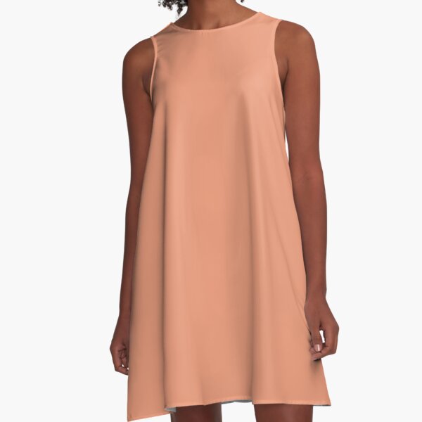 coral orange color dress