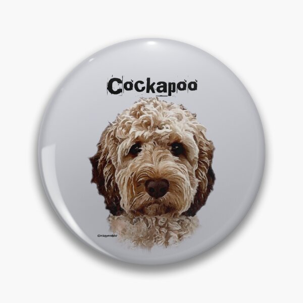 Item preview, Brown and White Cockapoo Dog  designed and sold by Happy Dog Doodles.