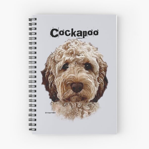 Item preview, Brown and White Cockapoo Dog  designed and sold by Happy Dog Doodles.