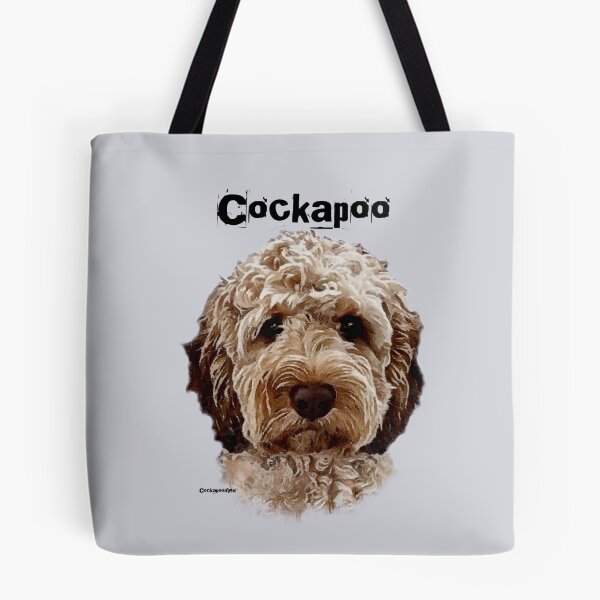 Item preview, Brown and White Cockapoo Dog  designed and sold by Happy Dog Doodles.