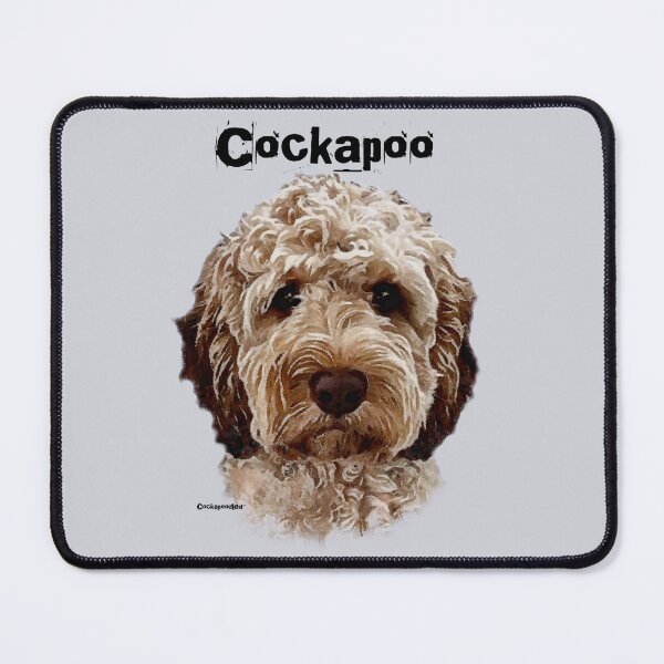 Item preview, Brown and White Cockapoo Dog  designed and sold by Happy Dog Doodles.