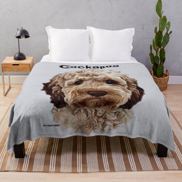 Item preview, Brown and White Cockapoo Dog  designed and sold by Happy Dog Doodles.